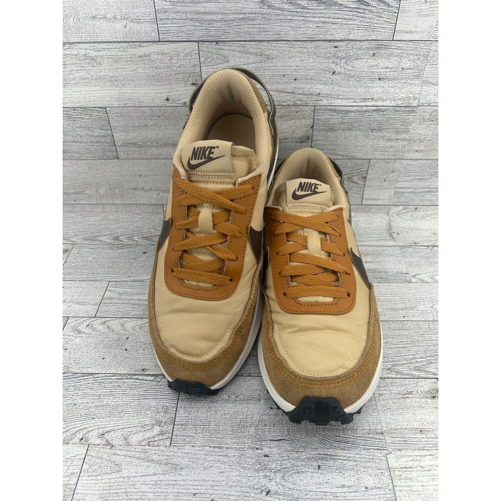 Nike Waffle Tan Brown Athletic Sneakers